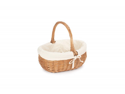 Basket, SMALL DELUXE SHOPPER with WHITE LINING