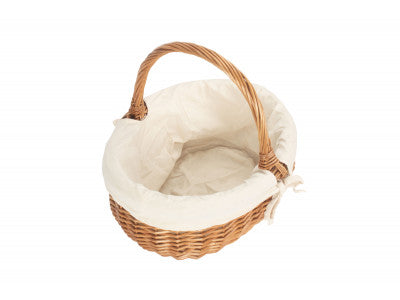 Basket, SMALL DELUXE SHOPPER with WHITE LINING