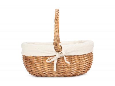 Basket, SMALL DELUXE SHOPPER with WHITE LINING
