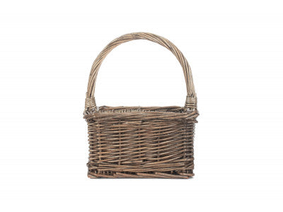 Basket, ANTIQUE WASH SQUARE 4 SECTION CUTLERY BASKET