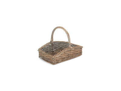 Basket, SMALL SLOPE-SIDED ANTIQUE WASH TRUG