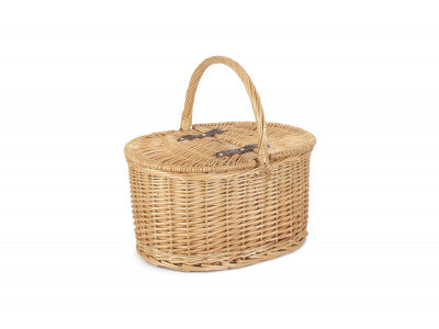 Basket, BUFF OVAL PICNIC BASKET