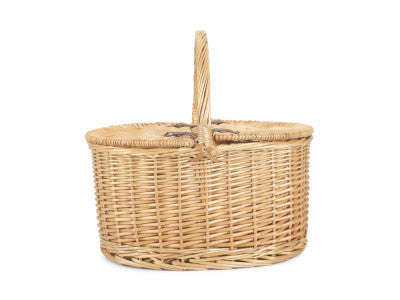 Basket, BUFF OVAL PICNIC BASKET