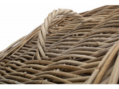 Basket, Set of 2 SQUARE RATTAN LAUNDRY HAMPER BASKET 