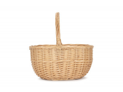 Basket, SMALL BUFF OVAL SHOPPER