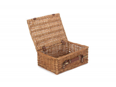 "Basket, 14" LIGHT STEAMED HAMPER"