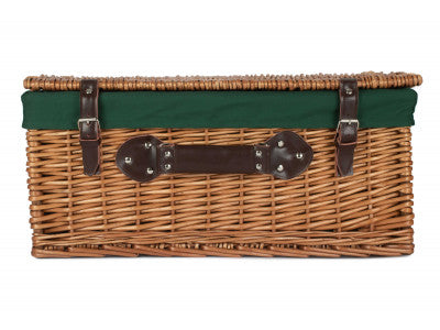"Basket, 22" DOUBLE STEAMED HAMPER with GREEN LINING"
