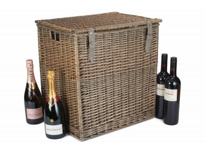 Basket, SIZE 2 - ANTIQUE WASH VINTNER STORAGE HAMPER