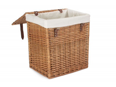Basket, SIZE 1 - BOUTIQUE DOUBLE STEAMED WASH STORAGE LAUNDRY HAMPER with LINING
