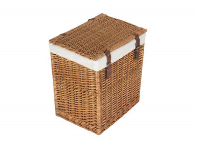 Basket, SIZE 1 - BOUTIQUE DOUBLE STEAMED WASH STORAGE LAUNDRY HAMPER with LINING