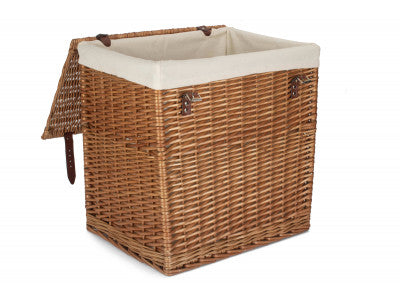 Basket, SIZE 2 - BOUTIQUE DOUBLE STEAMED WASH STORAGE LAUNDRY HAMPER with LINING
