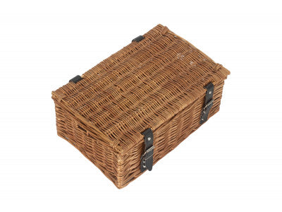 Basket, 14 inch EMPTY WICKER HAMPER BASKET - DOUBLE STEAMED - UNLINED