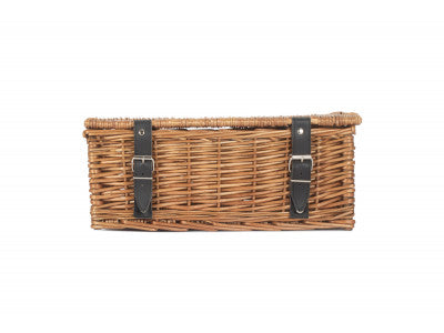 Basket, 14 inch EMPTY WICKER HAMPER BASKET - DOUBLE STEAMED - UNLINED