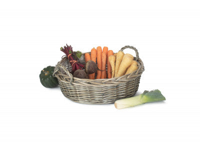 Basket, LARGE ROUND ANTIQUE WASH DISPLAY TRAY with PLASTIC LINING