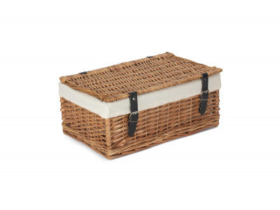 "Basket, 18" LARGE PACKAGING HAMPER with WHITE LINING"