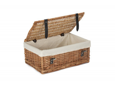 "Basket, 18" LARGE PACKAGING HAMPER with WHITE LINING"