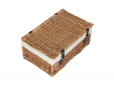 "Basket, 18" LARGE PACKAGING HAMPER with WHITE LINING"