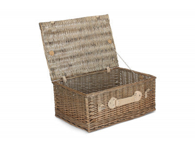 "Basket, 22" ANTIQUE WASH HAMPER"