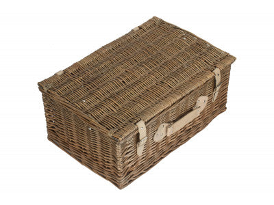 "Basket, 22" ANTIQUE WASH HAMPER"