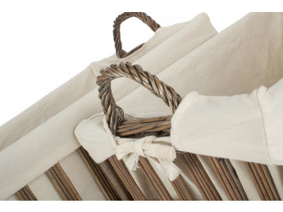 Basket, MALMÖ OPENWORK LAUNDRY STORAGE BASKETS SET 2 