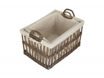 Basket, MALMÖ OPENWORK LAUNDRY STORAGE BASKETS SET 2 