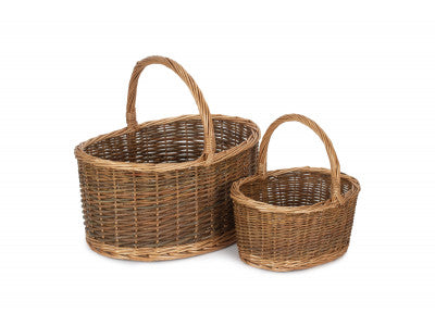 Basket, Set of 2 COUNTRY OVAL SHOPPER 