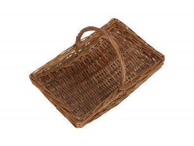 Basket, SMALL UNPEELED WILLOW GARDEN TRUG
