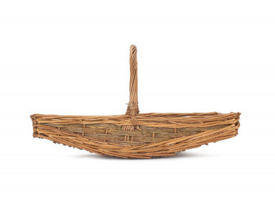 Basket, SMALL UNPEELED WILLOW GARDEN TRUG