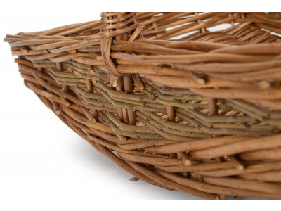 Basket, SMALL UNPEELED WILLOW GARDEN TRUG