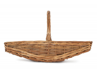 Basket, MEDIUM UNPEELED WILLOW GARDEN TRUG