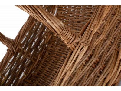 Basket, MEDIUM UNPEELED WILLOW GARDEN TRUG