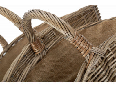 Basket, ANTIQUE WASH HARVESTING BASKET SET 2 