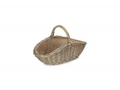 Basket, SMALL ANTIQUE WASH HARVESTING BASKET