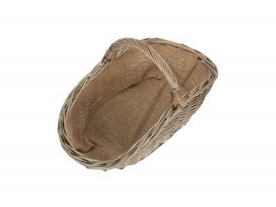 Basket, SMALL ANTIQUE WASH HARVESTING BASKET
