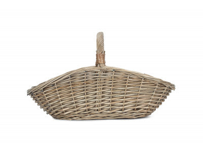 Basket, SMALL ANTIQUE WASH HARVESTING BASKET