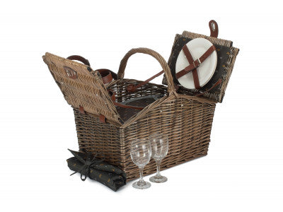 Basket, 2 PERSON NATURE SLOPE-SIDED HAMPER
