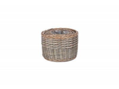 Basket, Set of 3 ROUND ANTIQUE WASH PLANTER 