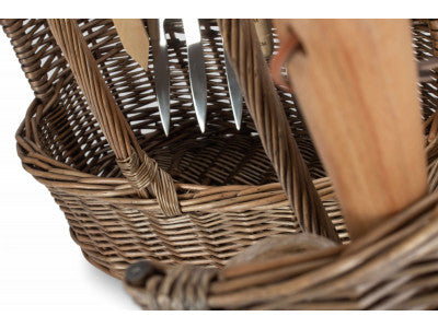 Basket, Set of 2 ANTIQUE WASH DELUXE GARDEN TOOL BASKET 