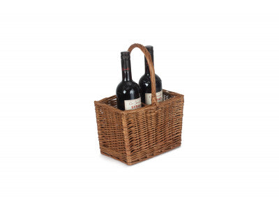 Basket, DOUBLE STEAMED 2 BOTTLE WINE CARRIER