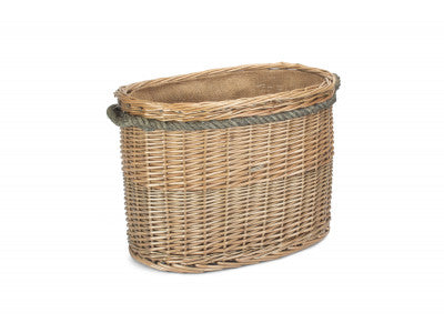 Basket, MEDIUM OVAL ROPE HANDLED LOG BASKET
