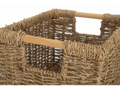 Basket, NORDIC SEAGRASS STORAGE BASKET SIZE 2