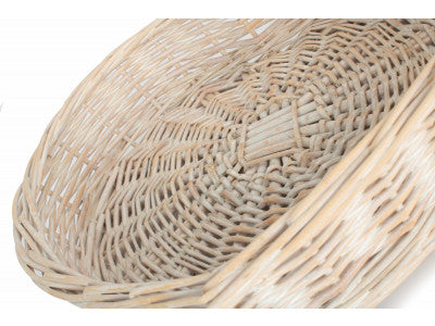 Basket, MEDIUM WHITE WASH HEART SHAPED TRAY 