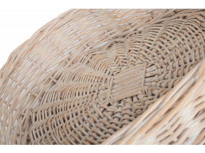 Basket, LARGE WHITE WASH HEART SHAPED TRAY