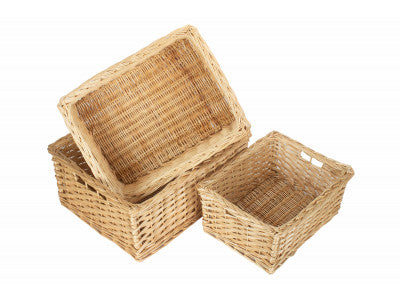 Basket, Set of 3 KITCHEN STORAGE BASKETS 