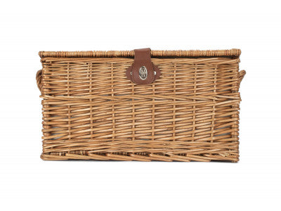 Basket, 4 PERSON GREEN TWEED CHEST HAMPER