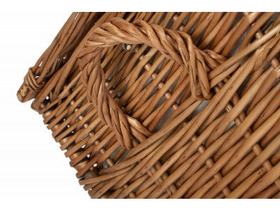 Basket, 4 PERSON GREEN TWEED CHEST HAMPER
