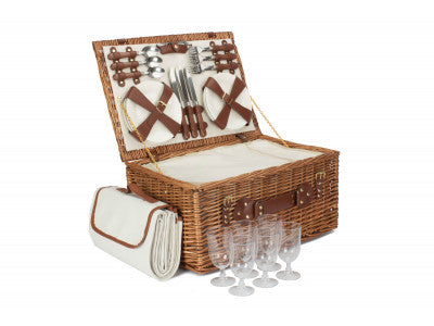 Basket, 6 PERSON CLASSIC PICNIC HAMPER