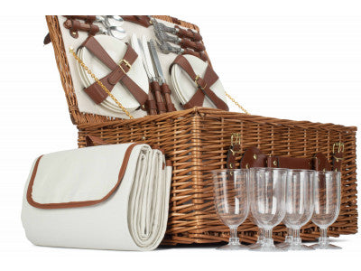 Basket, 6 PERSON CLASSIC PICNIC HAMPER