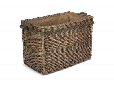 Basket, MEDIUM RECTANGULAR ROPE HANDLED LOG BASKET