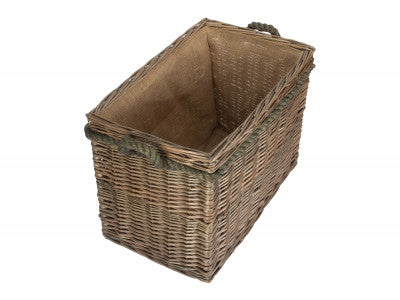 Basket, MEDIUM RECTANGULAR ROPE HANDLED LOG BASKET